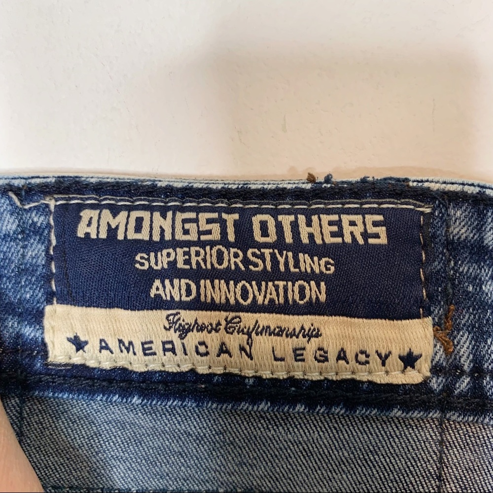 MENS AMONGST OTHERS Slim Stretch acid wash jeans 1969 - Picture 9 of 12